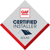 GAF Energy certified installer badge